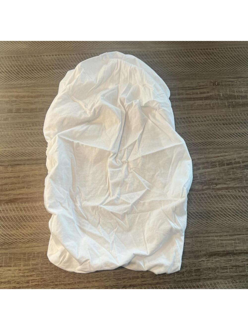 Set of 2 Burt's Bees Baby Organic Cotton white Bassinet Sheet